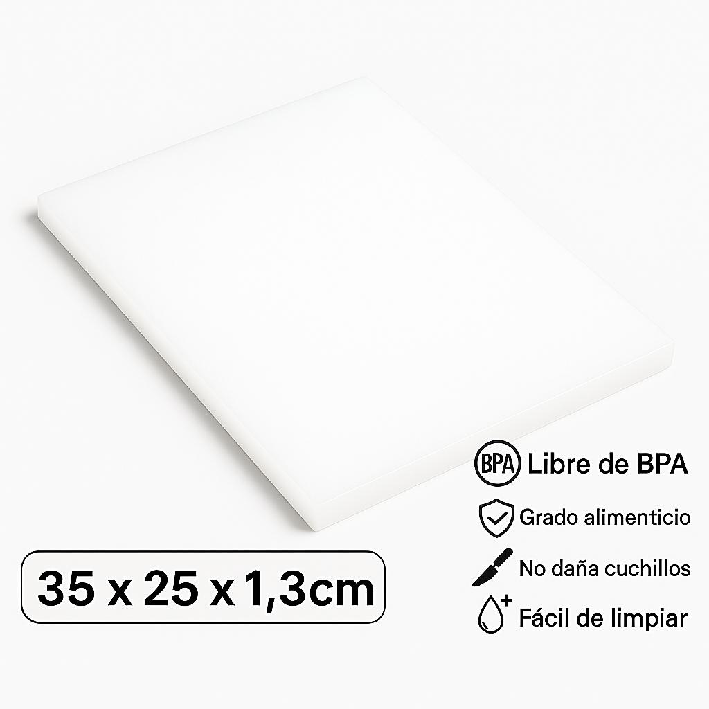 Tabla para Picar de Polietileno – 35 x 25 x 1.3 cm